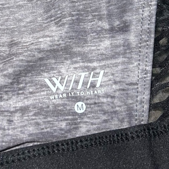 Peloton x WITH Pride Flag Noir High Neck Sports Bra. Size Medium. Rainbow. - Picture 7 of 8